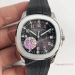 Copy Swiss Cal 324 Patek Philippe Aquanaut Grey Dial Watch